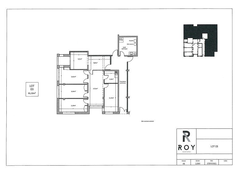 Bureaux à louer - 91.0 m2 - 44 - Loire-Atlantique